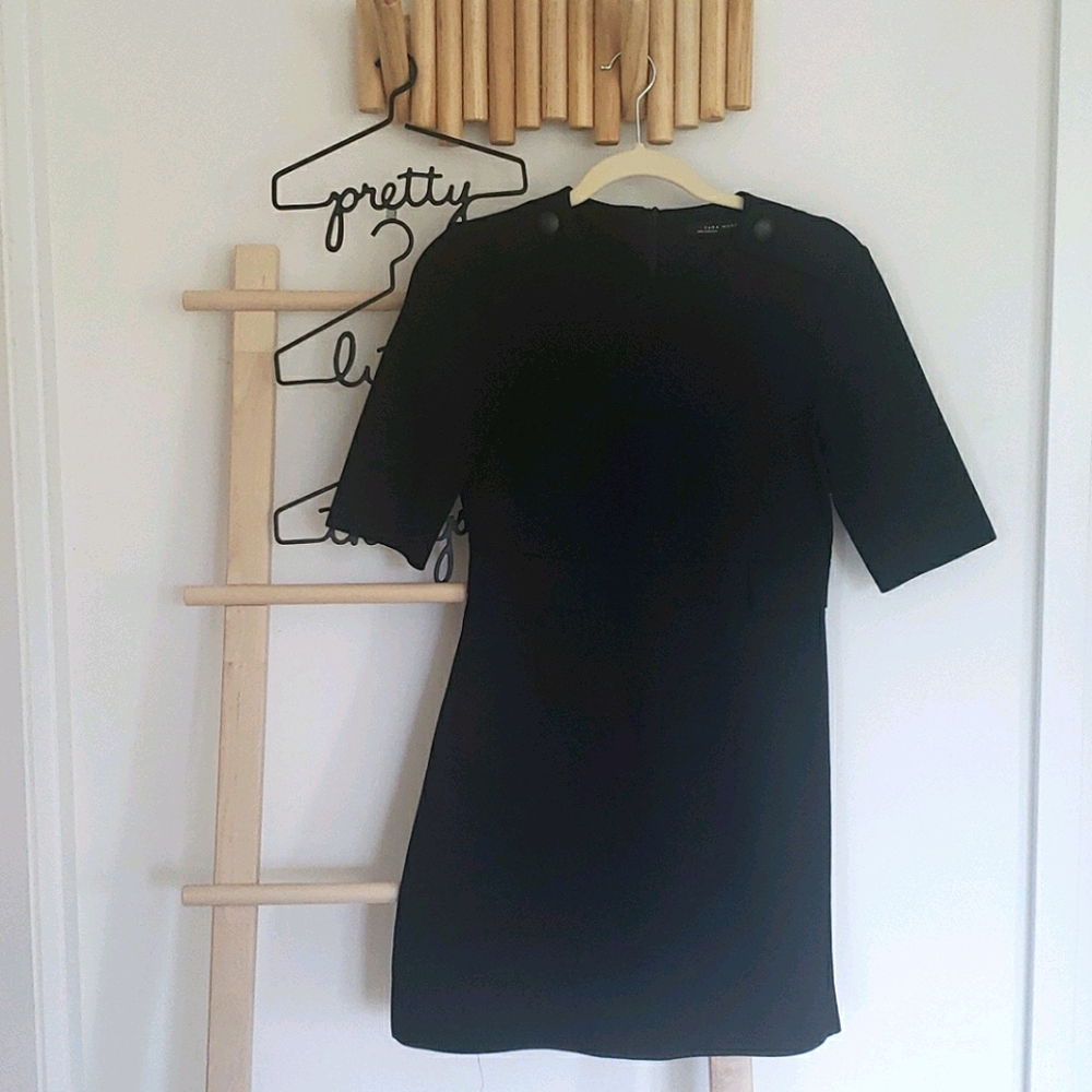 Zara black mini dress